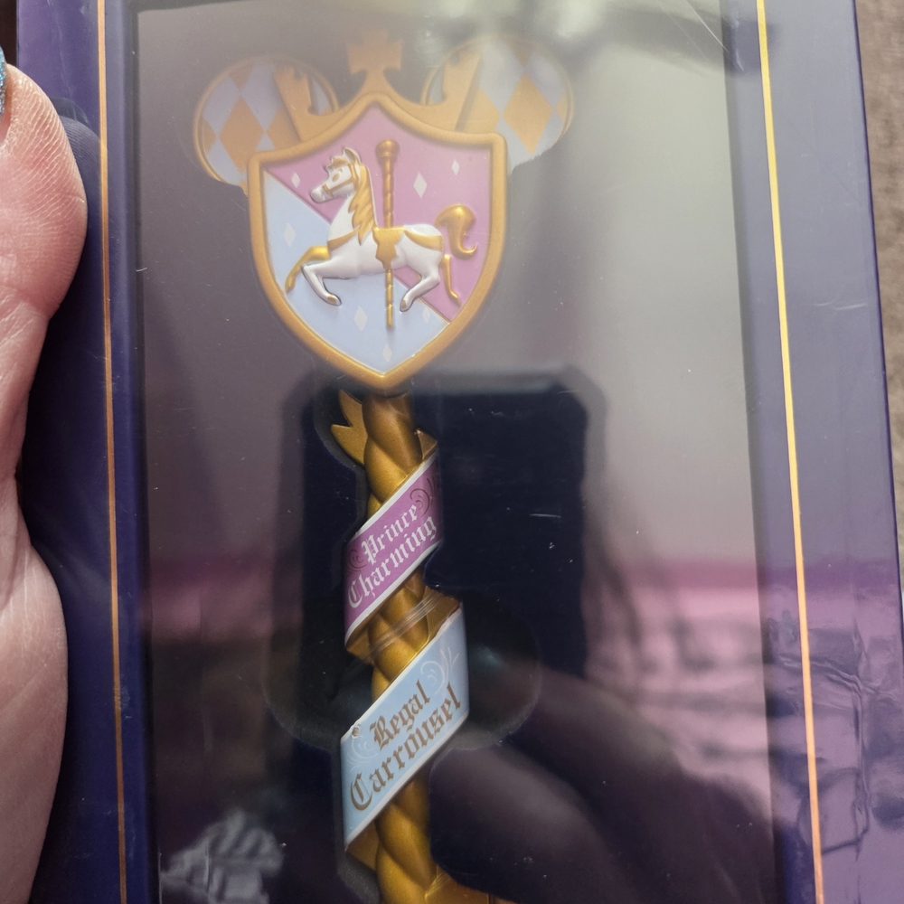 Gold and Purple Carousel Wand